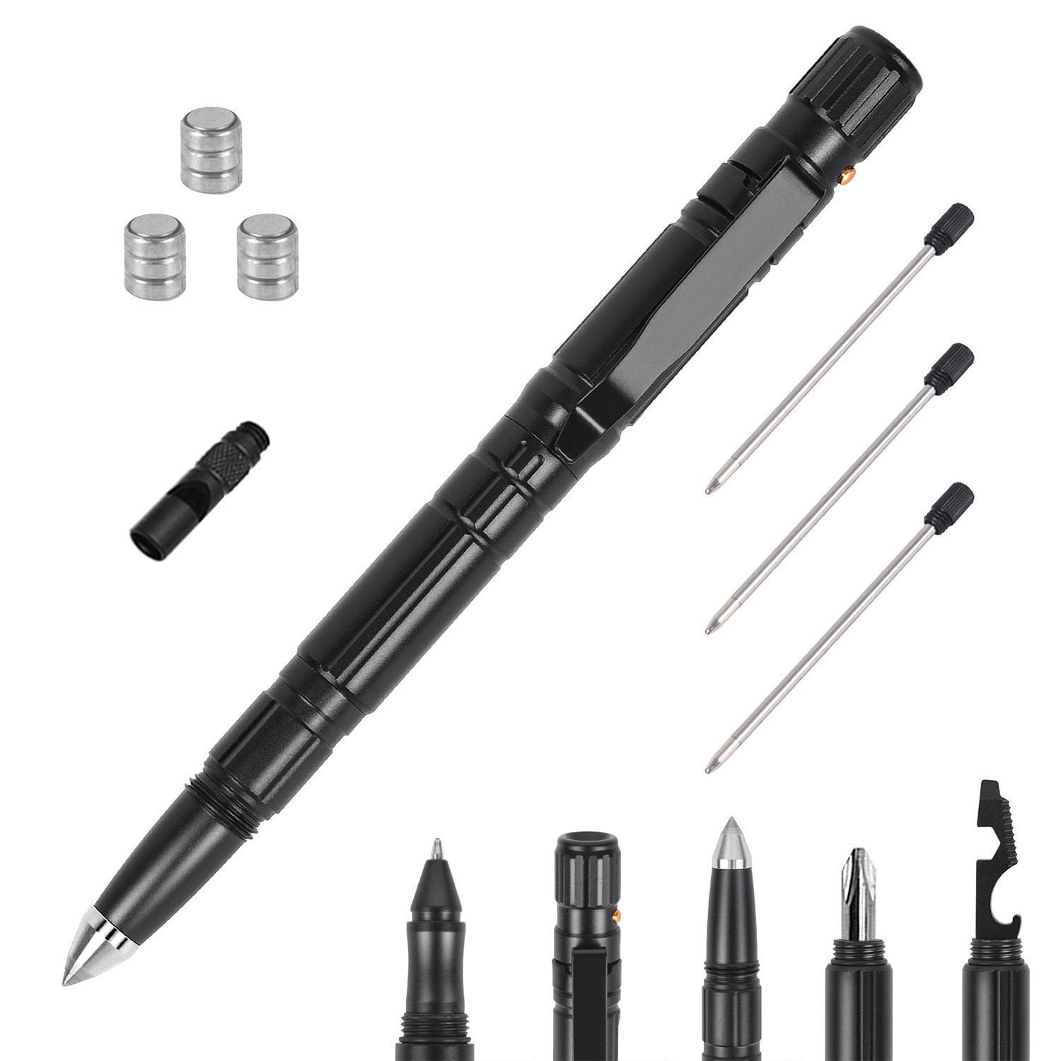 11 In 1 Pen Gear Set Multi-tool Set Glass Breaker LED Flashlight Pen Whistle 11 In 1 Pen Gear Set Multi-tool Set Glass Breaker LED Flashlight Pen Whistle