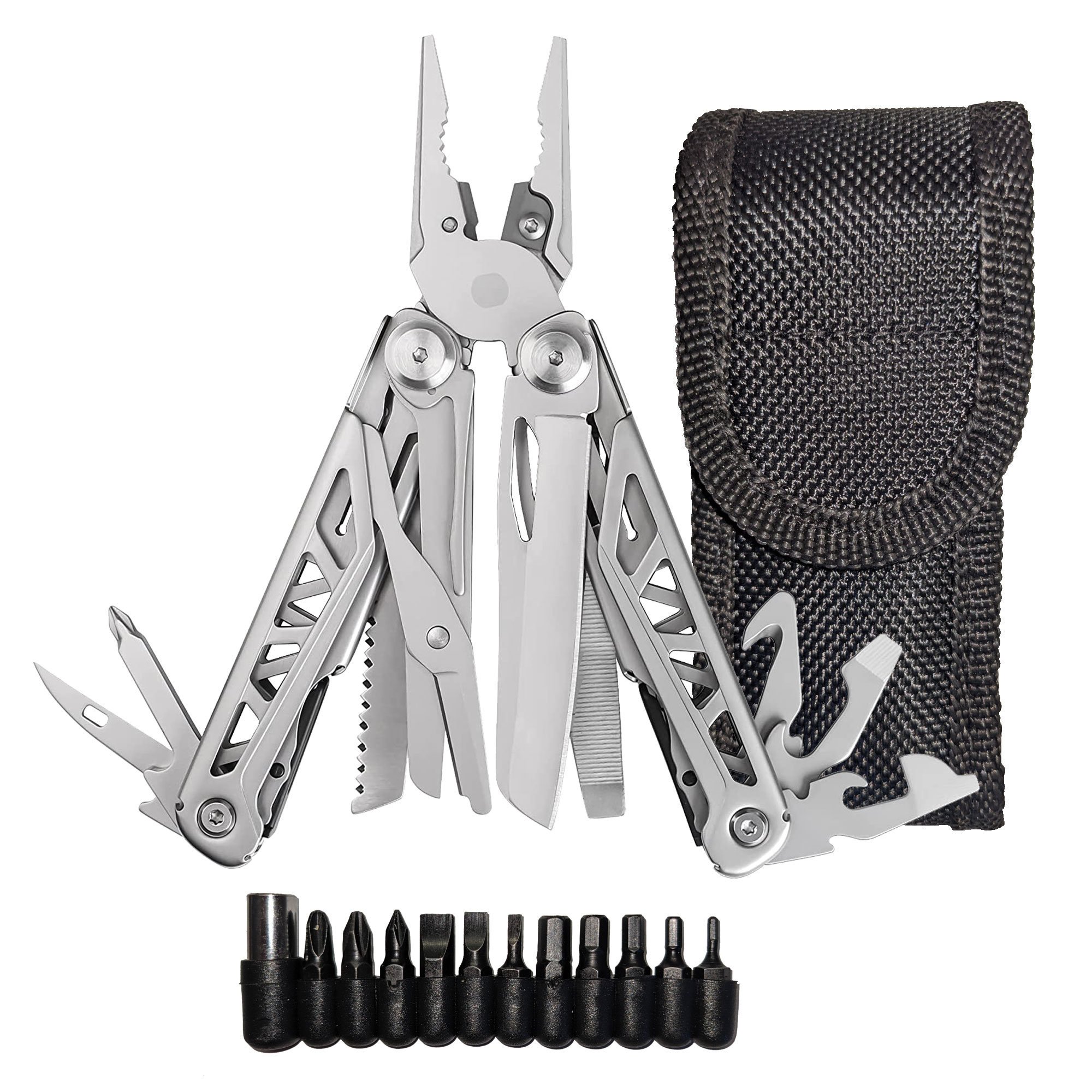 Multitool Military Grade Stainless Steel Deep Profile Blade 18 Locking Tools Multitool Military Grade Stainless Steel Deep Profile Blade 18 Locking Tools